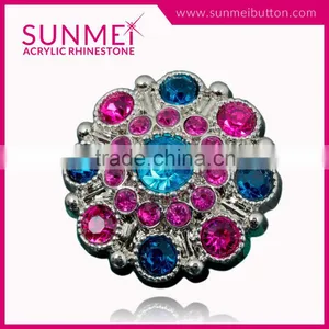 Wholesale Decorative Crystal Button Rhinestone Dress Embellishments thumbnail-2