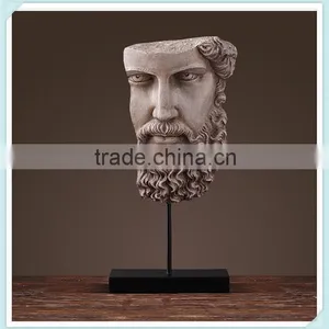 Resin Abstract Character Sculpture Abstract Indoor Head Figurine for Home Decoration thumbnail-5