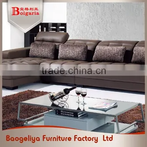 Italian Style Sofa Set Living Room Furniture Modern Hotel Used Leather Sofa thumbnail-1