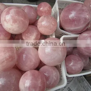 2015 Factory Direct Customed Rough Rose Quartz Ball for Sale thumbnail-1