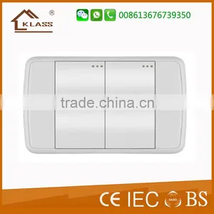 PC Material White Color 3 Gang 1 Way Electric Wall Power Switch thumbnail-3