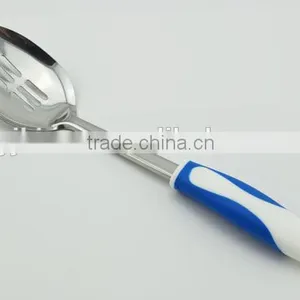 Stainless Steel Type With Plastic Handle Food Grade Safe Kitchen Tool Cooking Spoon thumbnail-3