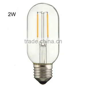 2W 4W Industrial Vintage Tubular T45 Edison LED Filament Bulb E27 220V Warm White thumbnail-3