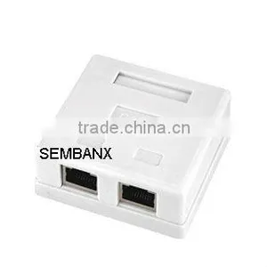 CAT6 FTP 2 Ports RJ45 Surface Mount Box thumbnail-1