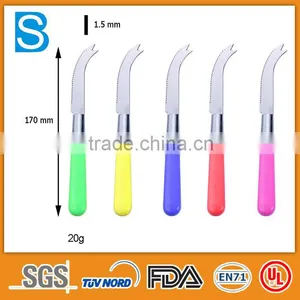 Different Colorful Plastic Handle Cheese Knife Set thumbnail-1