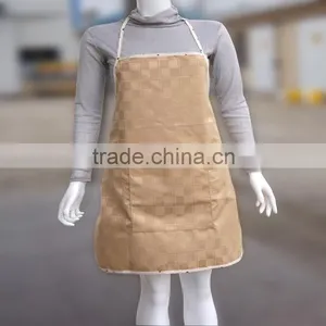 Polyester Satin Funny Adult Waterproof Kitchen Apron Set With TPU Laminated thumbnail-1