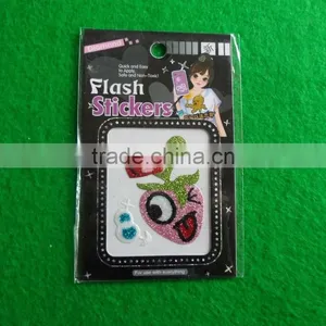 CARTOON GLITTER STICKER Gold Flash Power Sticker thumbnail-1