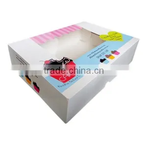 Custom Plain Printed White Cupcake Boxes, Cheap White Cupcake Boxes, Concise White Cupcake Boxes thumbnail-1