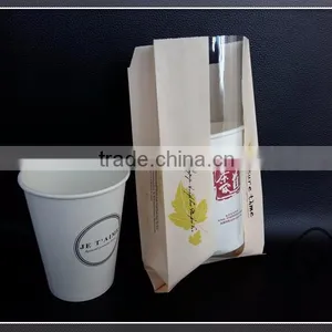 FDA Food Grade Kraft Greaseproof Paper Bag With Window thumbnail-2