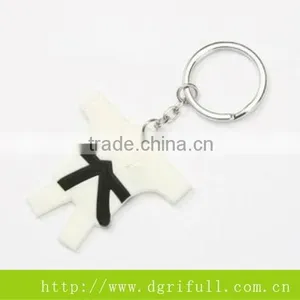 Silicone Badminton Shape Sports Keychain thumbnail-1