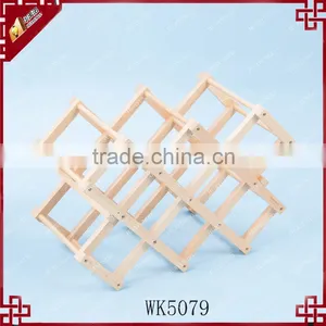 Gorgeous 8-bottles Wine Rack , Space Saving Rubber Wood Wine Rack , WK5079A thumbnail-2