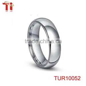 8MM Mens Rings Domed Ring Tungsten Ring Koa Wood Inlay Titanium Strip Comfort Fit Wedding Band thumbnail-2