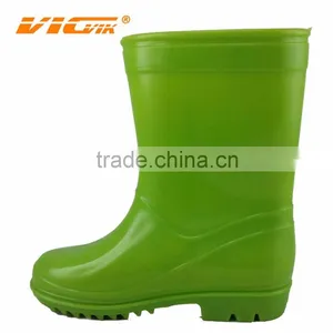 Girls Cheap Pvc Rain Boot Pure Color Pvc Rain Boots thumbnail-1
