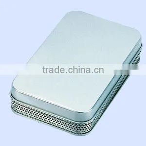 Size 125*72*25mm Holes on Body Tin Gift Box Mini Tin Box thumbnail-1