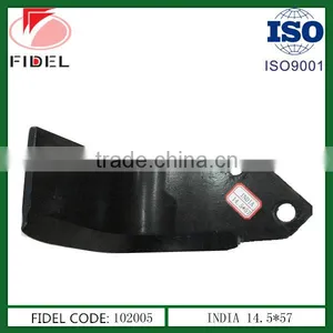 HIGH QUALITY ROTAVATOR BLADES, 14.5*46mm, 14.5*57mm, 11.5*57mm thumbnail-1