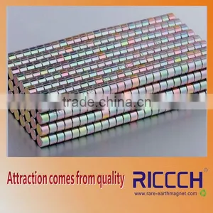 Strong Small Cylinder Magnet Discs Plating With Color-Zinc thumbnail-1