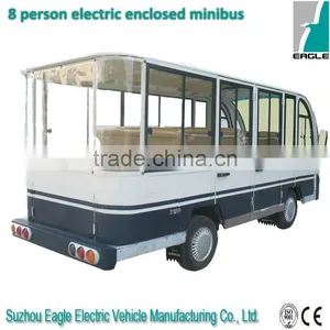 Electric Enclosed Shuttle Bus, 8 Seater, CE Approved thumbnail-1