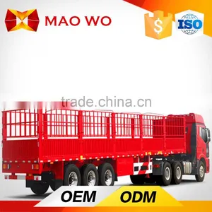 3 Axle High Quality Gooseneck Fence Cargo Transport Stake Semi Trailer thumbnail-3