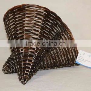 Factory Supplier Antique Wicker Hanging Plant Basket Hanging Flower Plant Pots thumbnail-2
