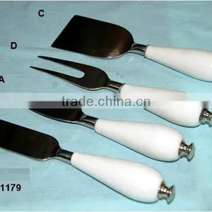 Stainless Steel Cheeze Set With Ceramic Handle thumbnail-1