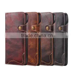 Retro Oil Wax Leather, Flip Cowhide Leather Phone Case For IPhone6/6s/plus thumbnail-6