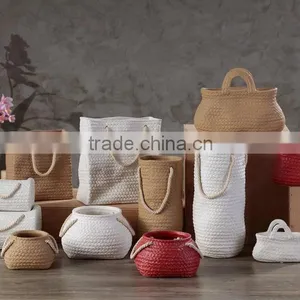 2016 Newest Funny Bag Shaped Stoneware Type for Garden Decoration Flower Pot/flower Plants thumbnail-2