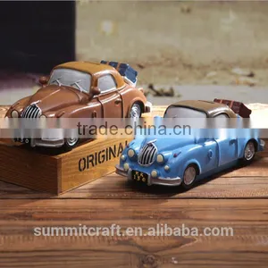 Resin Car Shaped Money Box Old Model Car thumbnail-1