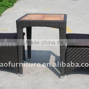 Leisure Outdoor Rattan Furniture Garden Coffee Table Set thumbnail-4
