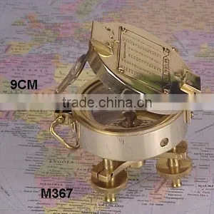 Brass Nautical Compass Mirror Polished thumbnail-1