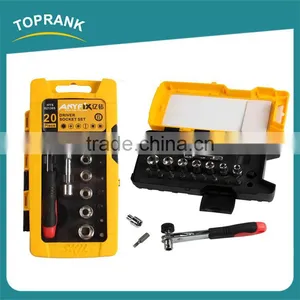 20pcs Driver Socket Set, Adjustable Socket Set Ratchet Wrench thumbnail-1