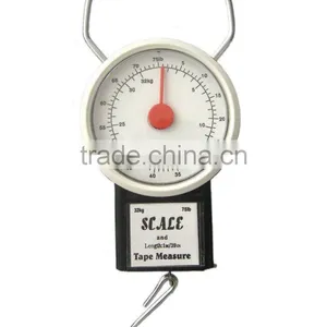 Portable Handheld Spring Fishing Scale With Tape Measure thumbnail-1