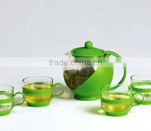 Top Level Glass Teapot With Stainless Steel Warmer Can Boil Water thumbnail-1