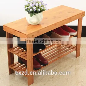 Cheap Different Style Wooden Shoes-changing Bench thumbnail-3