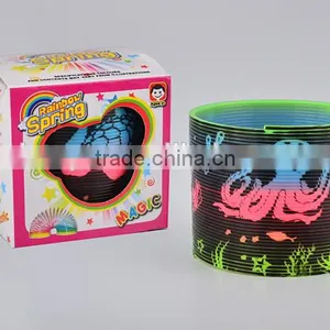 Plastic Colorful Magic Rainbow Spring With Printed Sea World Toys/hot Sale Rainbow Circle thumbnail-1