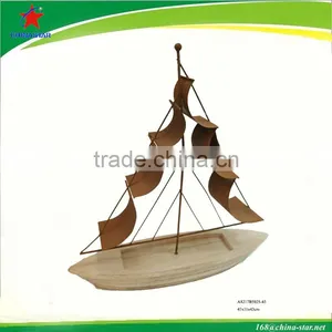 Nautical Decor Mini Wooden Craft Sailing Boat thumbnail-2