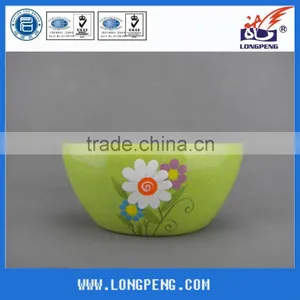 Decorated Ceramic Green Flower Pot thumbnail-1