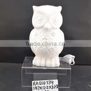 Hot Sale Owl Shape Ceramic Decoration Lamp for Home thumbnail-1