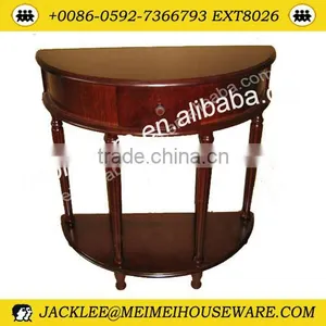 Semi-circle Antique Wooden Side Table thumbnail-1