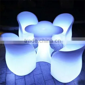 Hot Sales Popular Outdoor Night Club LED Illuminated Bar Table No Folded Led Furniture thumbnail-5