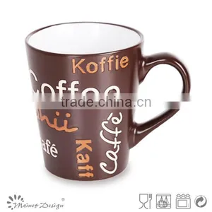 Silk Screen Printing Porcelain Mug Whole Sale With Words thumbnail-2