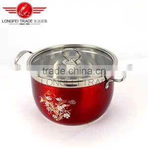OEM Stainless Steel Stock Pot/soup Pot/ High Pot With Decal thumbnail-1
