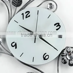 Hot Sale Dendritic Silvery White Nice Home Decor Wall Clock thumbnail-5