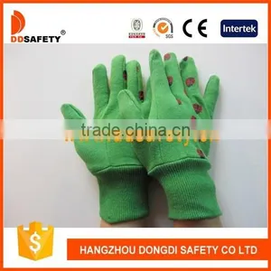 DDSAFETY 2017 China Wholesale Work Glove Green Canvas Warm Gloves thumbnail-1
