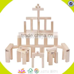 Wholesale Best Selling 51 Pcs Building Bricks Toy Wooden Educational Play Building Bricks Toy Bring Fun W13D150 thumbnail-5