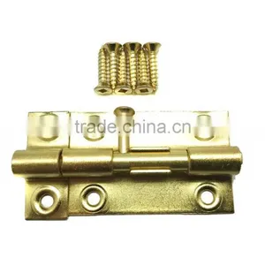2-1/2" Wholesale Price Barrel Bolt For Wooden Door With Brass Plated thumbnail-1