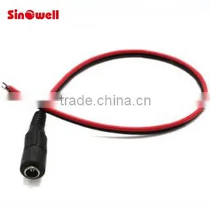 Flat Type 22AWG dc Cable Plug for CCTV 30cm 5.5*2.1mm thumbnail-1