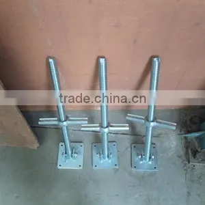 Scaffolding Parts Adjustable Screw Jack Base/swival Base Jack for Sale thumbnail-1