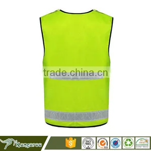 Yellow Safety Vest Fabric Reflective Stripes for Clothing thumbnail-4