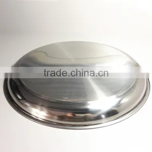 10" Decoration Custom Serving Tray Fashion Stainless Steel Plate Fruit Plate thumbnail-5