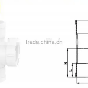 PVC Coupling Inspection Port GB TY Factory Price Manufacturer Good Quality UPVC Rubber Joint Plastic Fitting for Drainage thumbnail-1